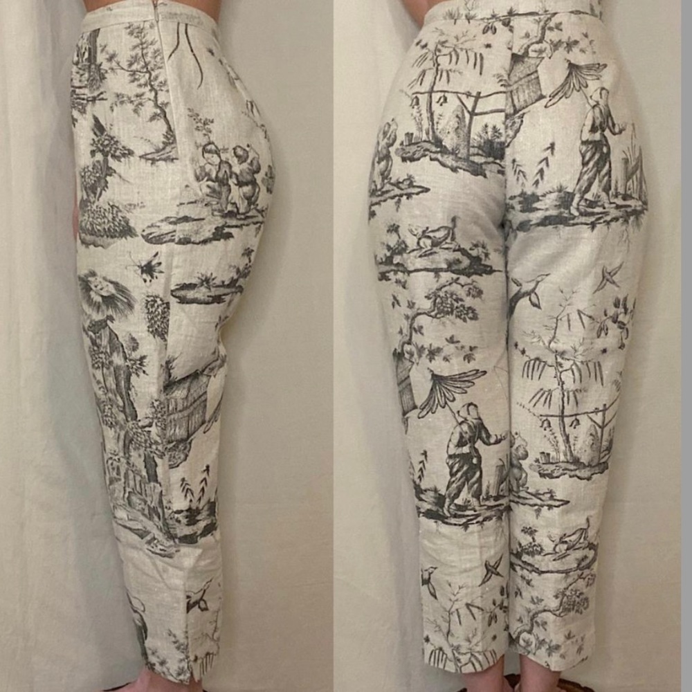 Oriental baggy pants